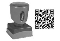 QR SMS Text Stamp